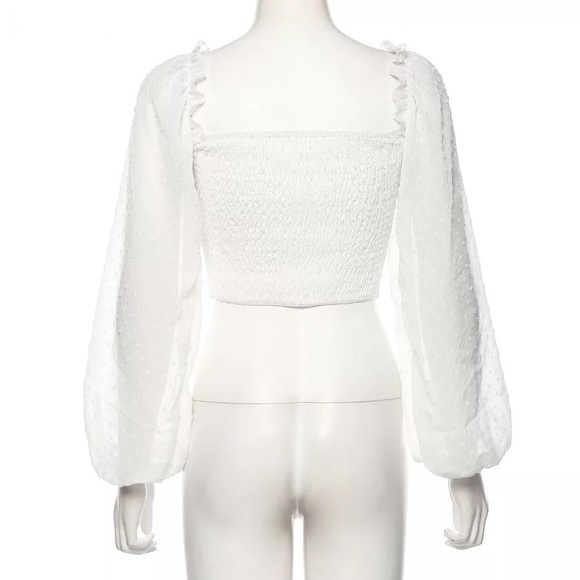 Ruffle Crop Blouse - Picture 3 of 9